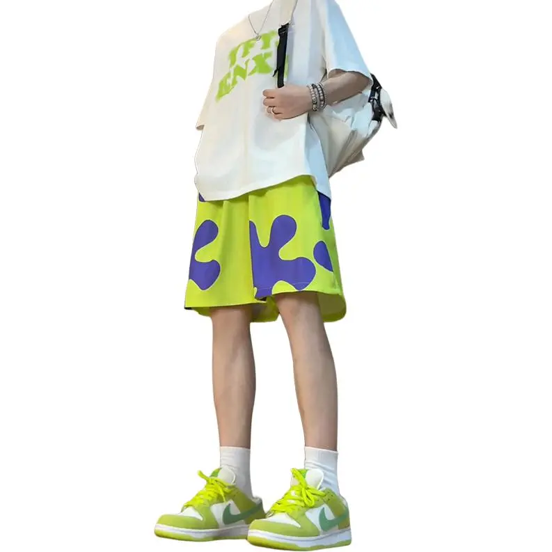 FONDLOOK Casual Shorts Unisex Image Color-3