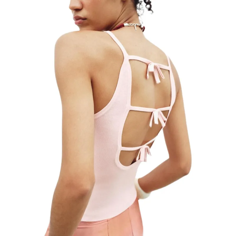 ZARA Camisole Women's Light Pink Red-6
