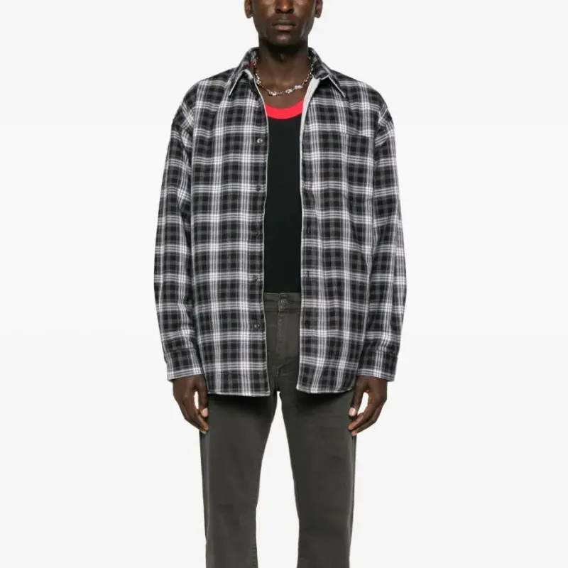 DIESEL S Dewny Double Check A Reversible Padded Overshirt-1