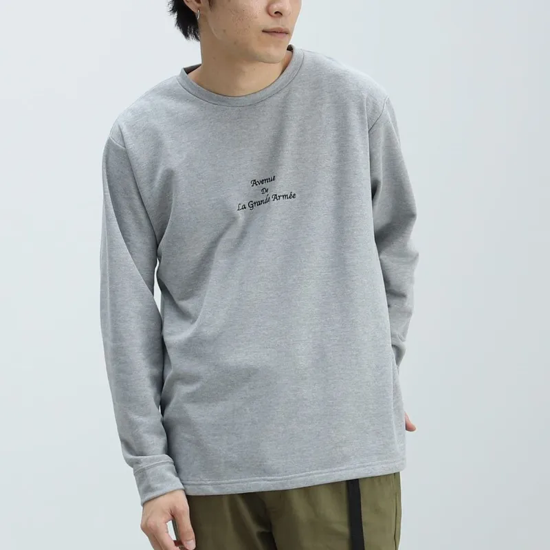 Beams T Shirts Men Gray-1