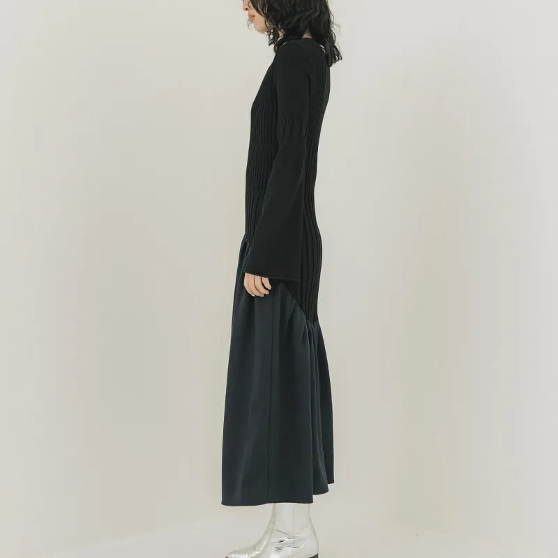 PUBLIC TOKYO Long Sleeved Dresses Women's Black-3