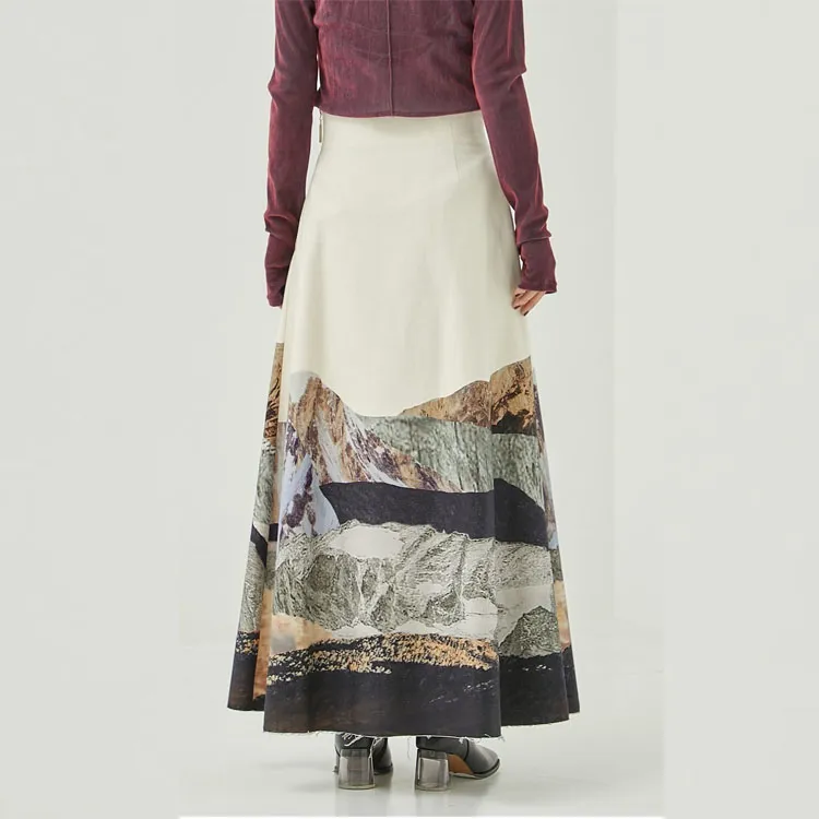 PUBLIC TOKYO Casual Long Skirts Women's White-5