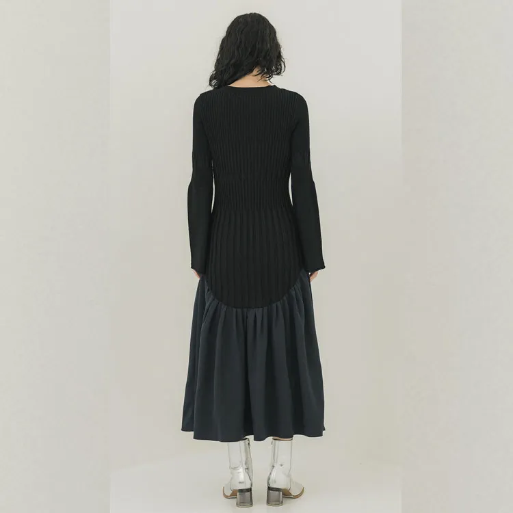 PUBLIC TOKYO Long Sleeved Dresses Women's Black-4
