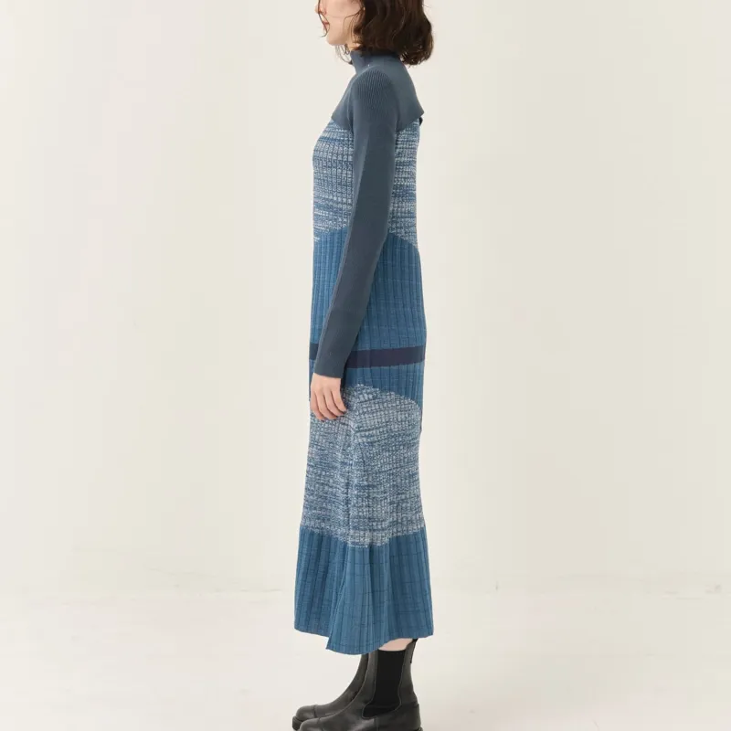 PUBLIC TOKYO Long Sleeved Dresses Women's Blue-3