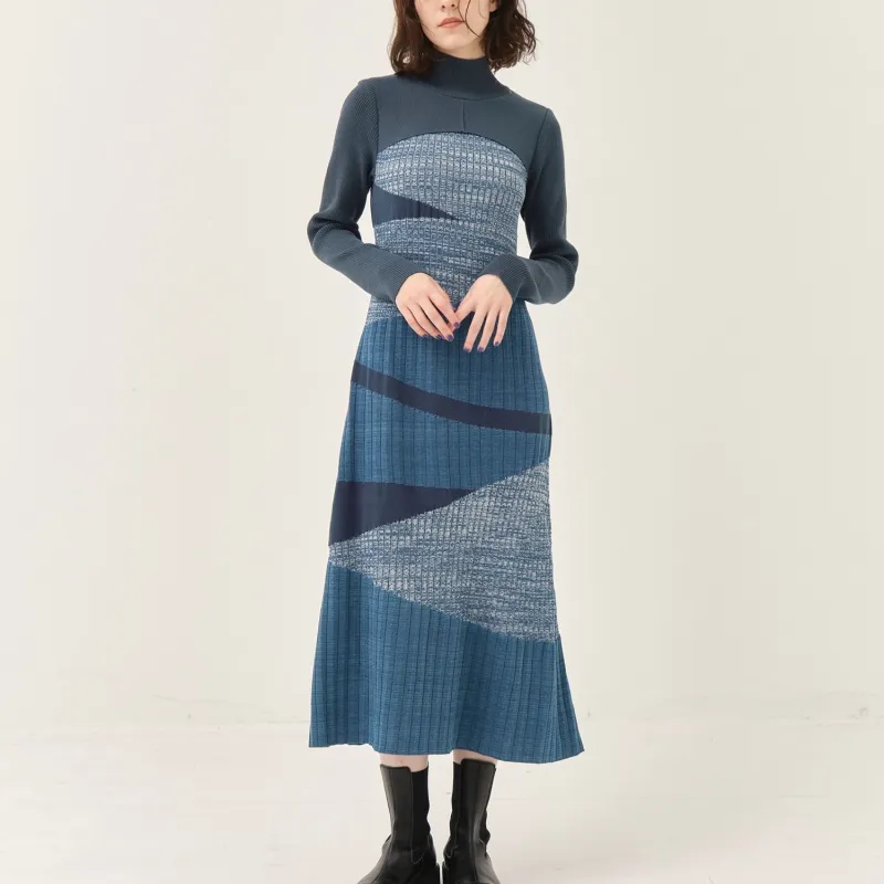 PUBLIC TOKYO Long Sleeved Dresses Women's Blue-1
