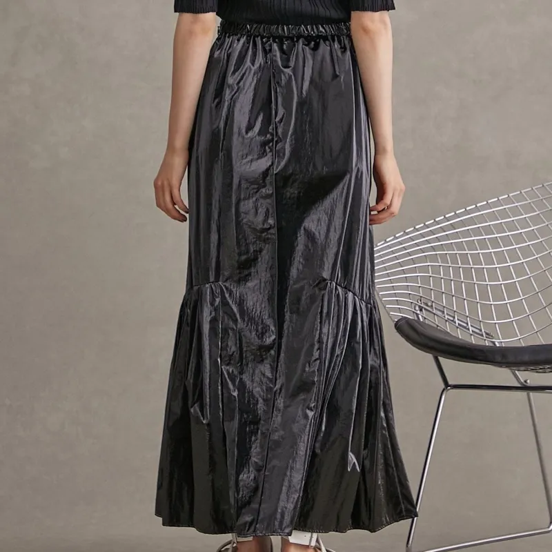 PUBLIC TOKYO Casual Long Skirts Women's Black-3