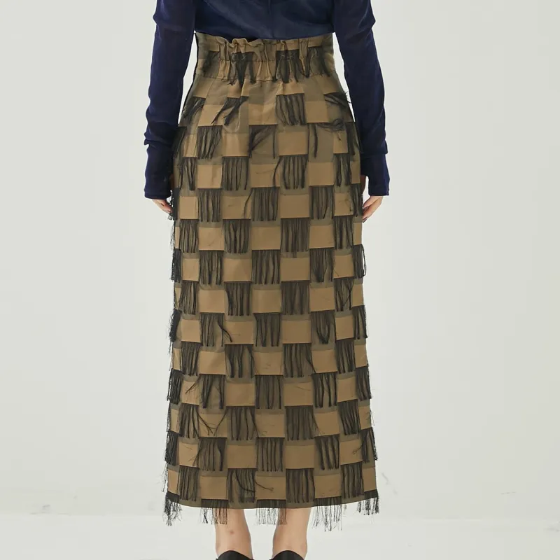 PUBLIC TOKYO Casual Long Skirts Women's Brown-4