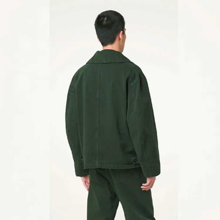 Lemaire Denim Jacket Unisex Green-3