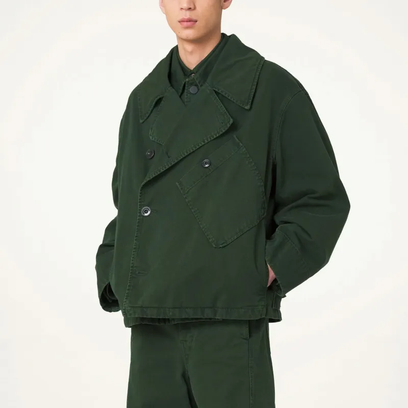 Lemaire Denim Jacket Unisex Green-2