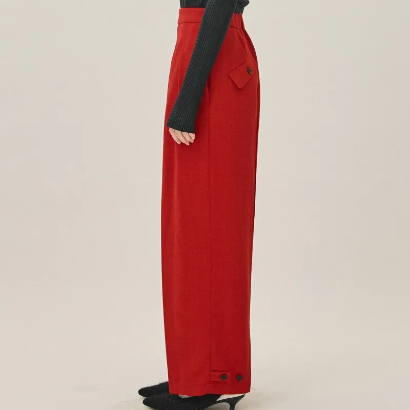 PUBLIC TOKYO Casual Pants Women's Red-4