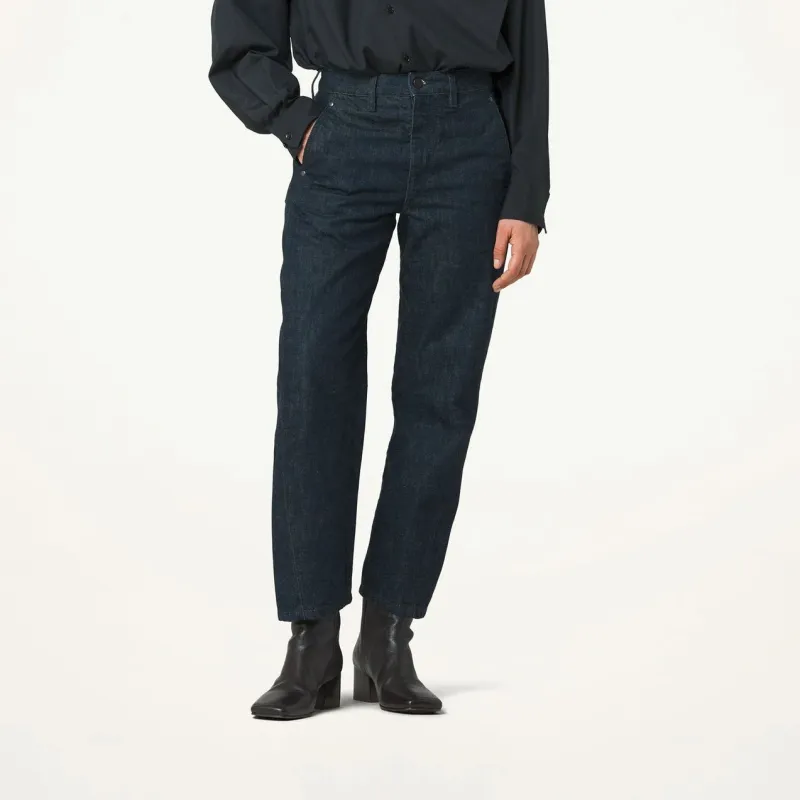 Lemaire Twisted Pants 'Denim Indigo'-1