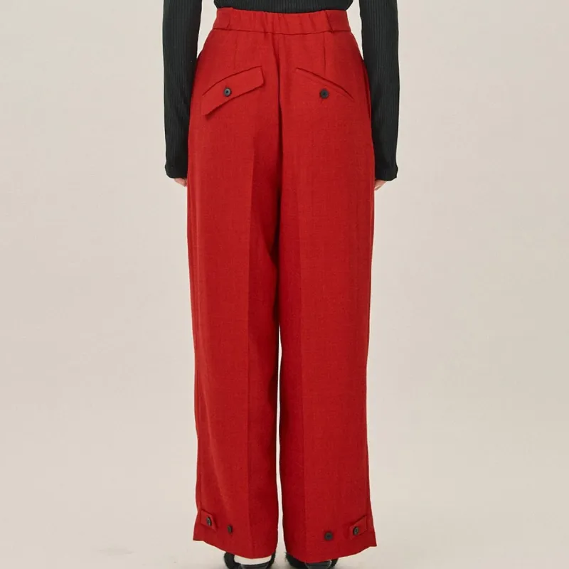 PUBLIC TOKYO Casual Pants Women's Red-3