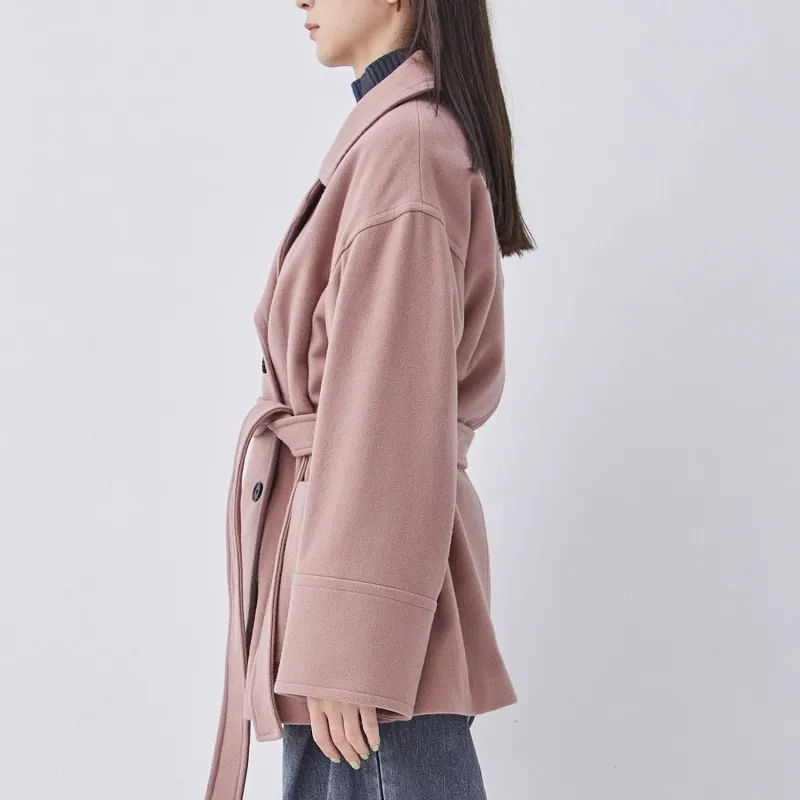 PUBLIC TOKYO Cropped Coats Women's Pink-3