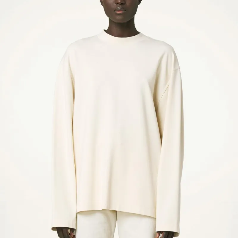 Lemaire FW23 Sweatshirt Unisex Cream White-2