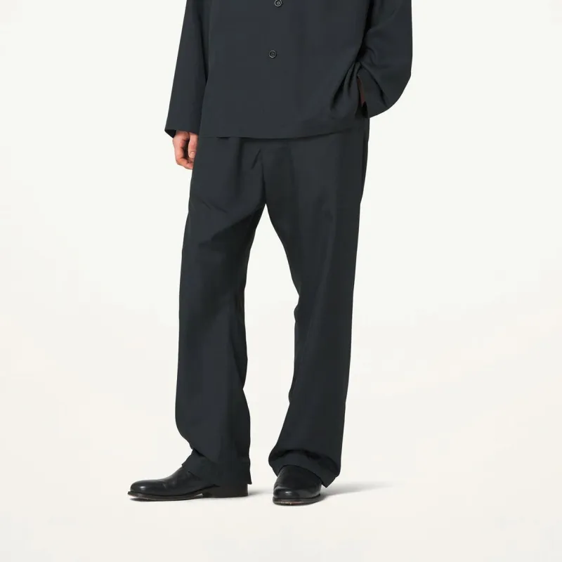 Lemaire FW23 Casual Pants Unisex Gray Black-3
