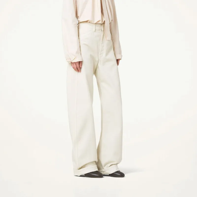 Lemaire FW23 Jeans Women's White-3