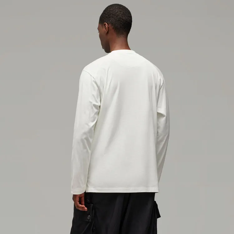 Y 3 Logo Printed Long Sleeved T Shirt-3