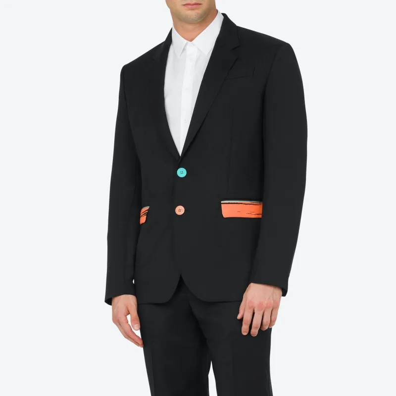 MOSCHINO SS24 Business Suit Men's Black-1