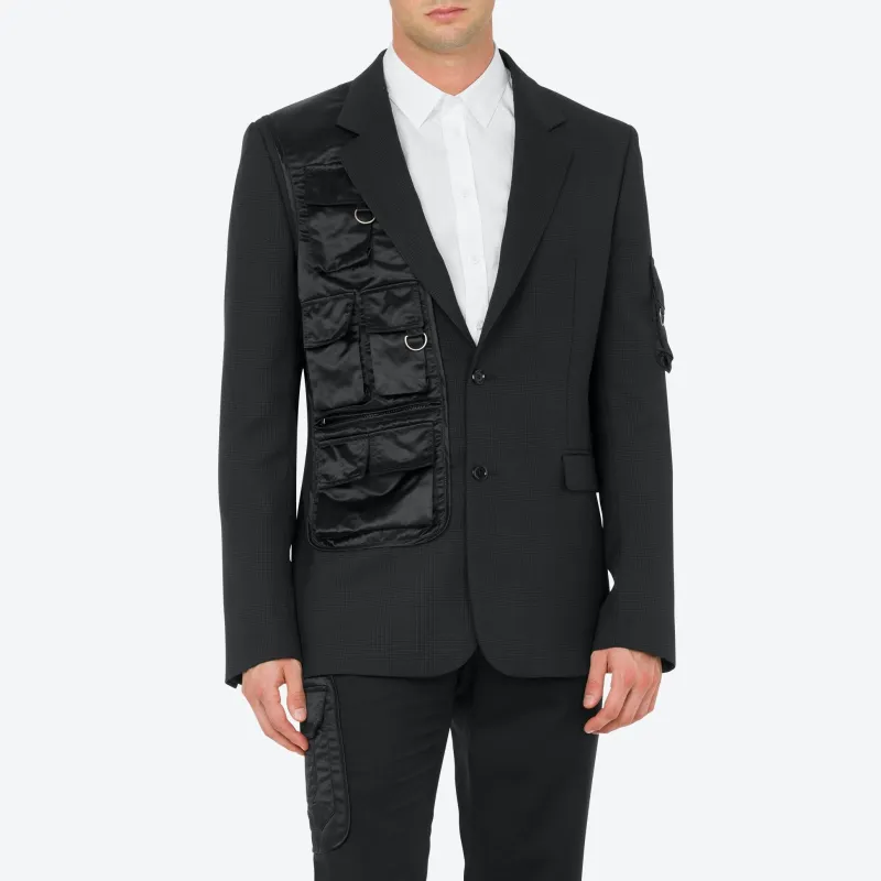 MOSCHINO SS24 Business Suit Men's Black-1