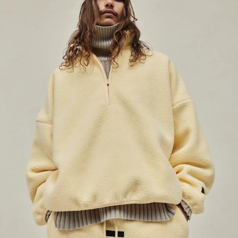 Fear Of God Essentials Polar Fleece Half Zip Mockneck-2