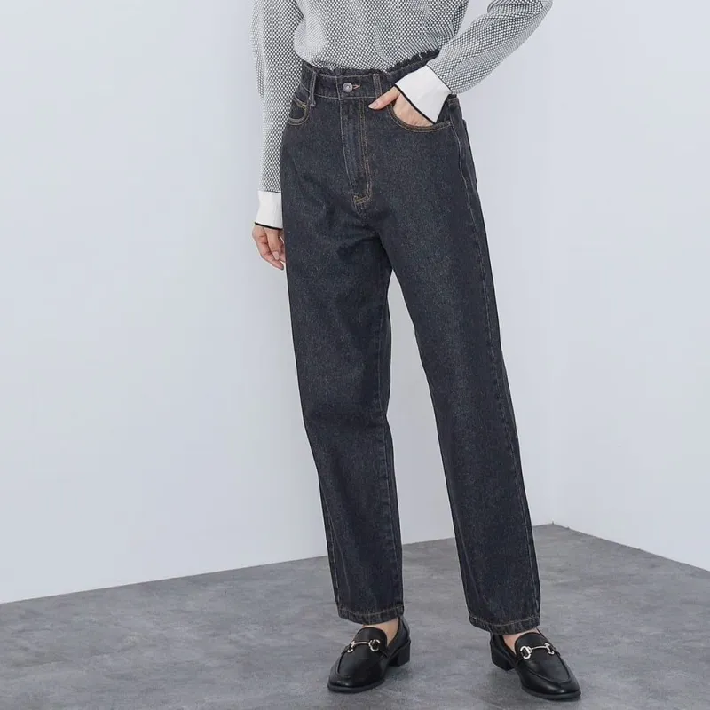 Beams HEART Jeans Women's Black-1