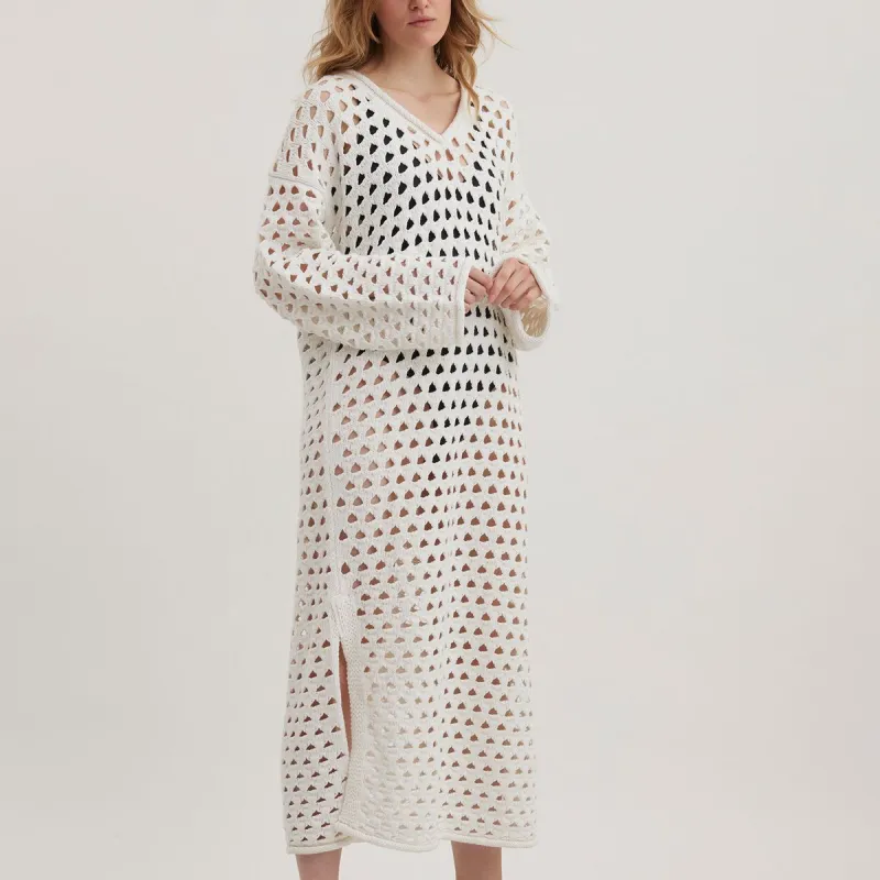 HOLZWEILER Long Sleeved Dress Women's White-1