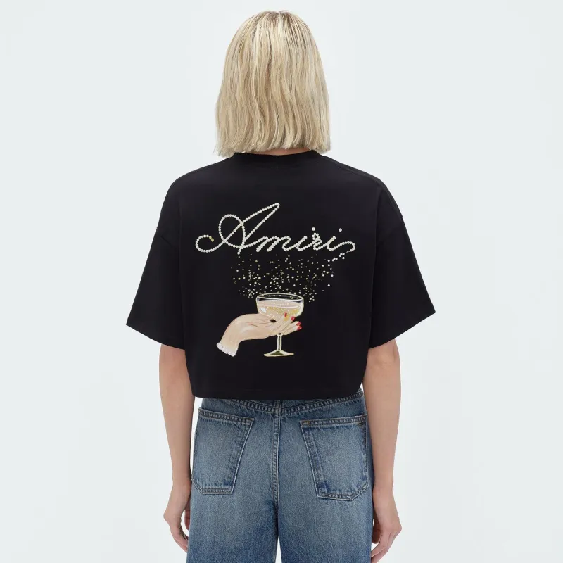 AMIRI SS24 Regular T Shirt Women's Black-2