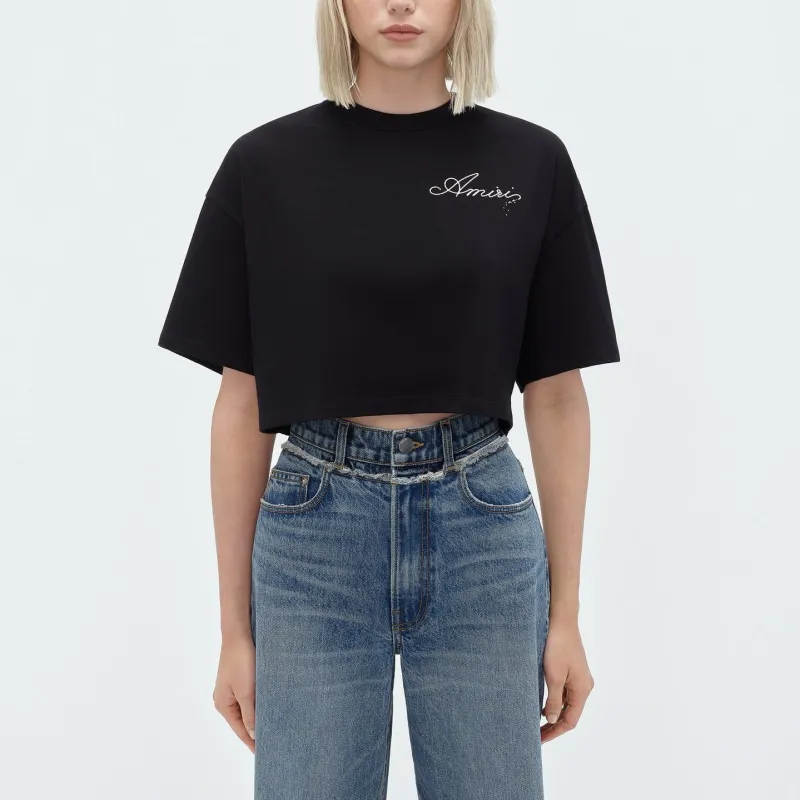 AMIRI SS24 Regular T Shirt Women's Black-1