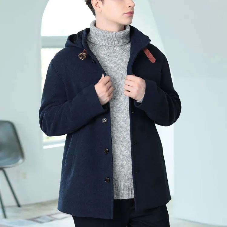 Beams Coats Men Navy-1
