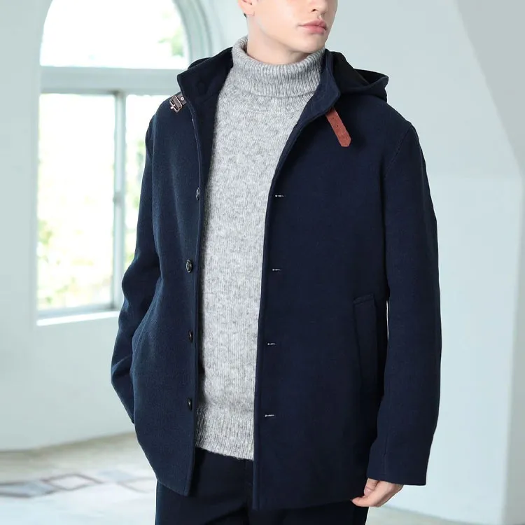 Beams Coats Men Navy-3