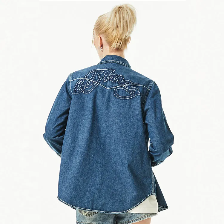 Ed Hardy SS24 Shirt Women's Indigo-2