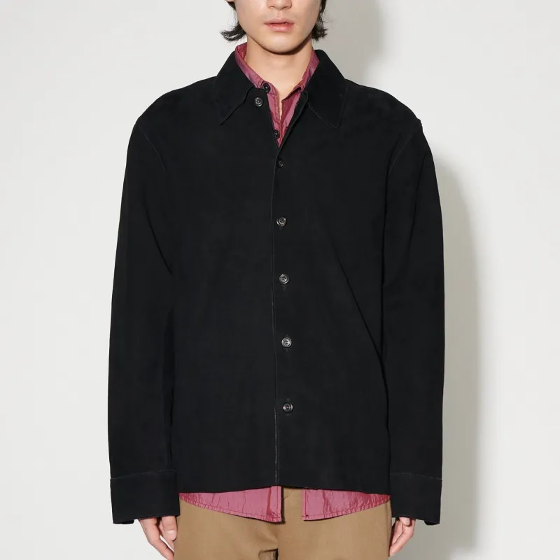 OUR LEGACY Welding Lambskin Shirt-1