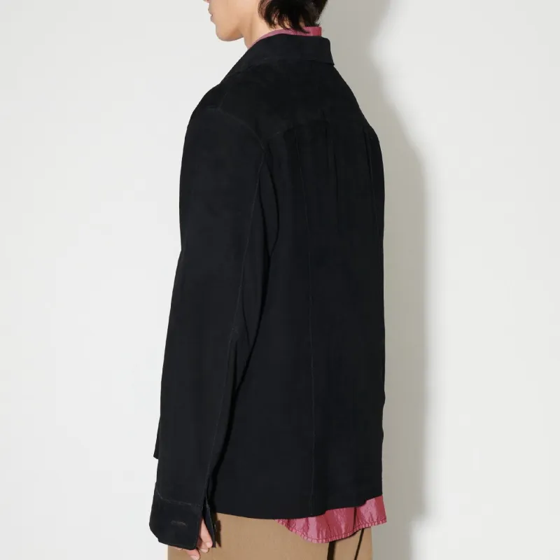 OUR LEGACY Welding Lambskin Shirt-3