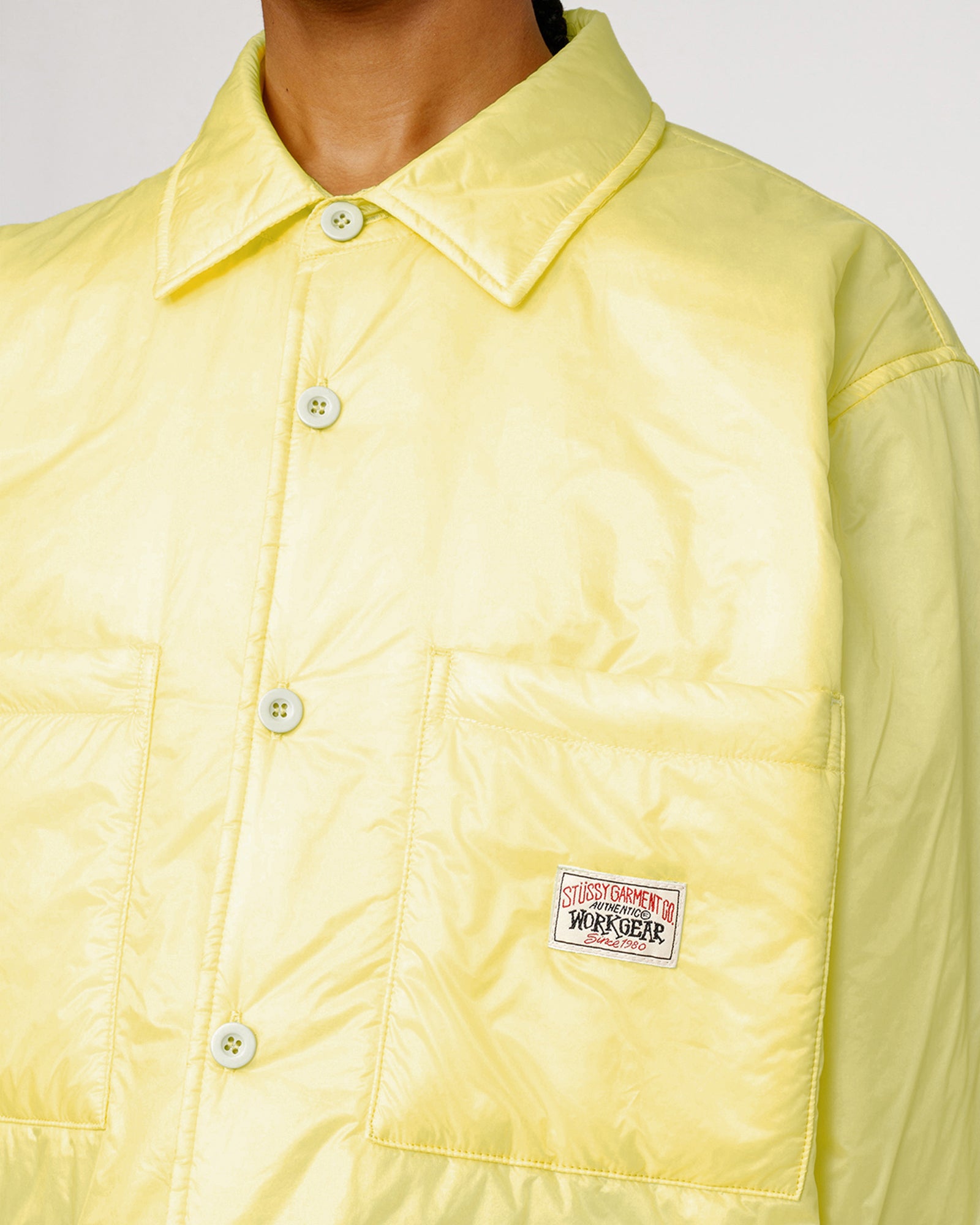 Stussy Fatigue Overshirt Nylon Jacket Black L - POIZON
