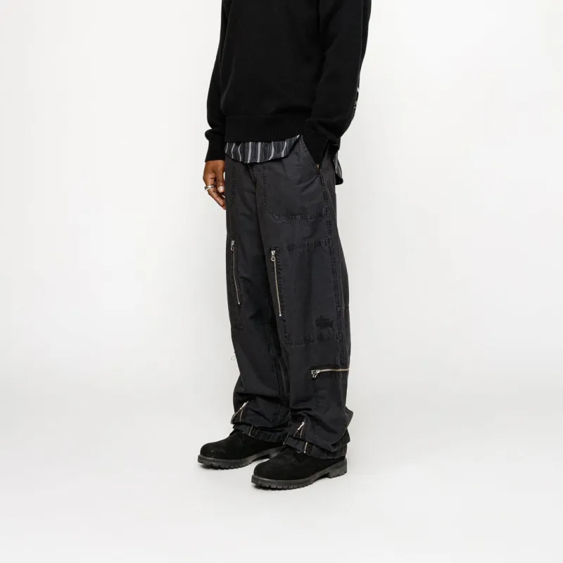 Stussy Flight Ripstop Pigment Dyed Pant Black 30 - POIZON