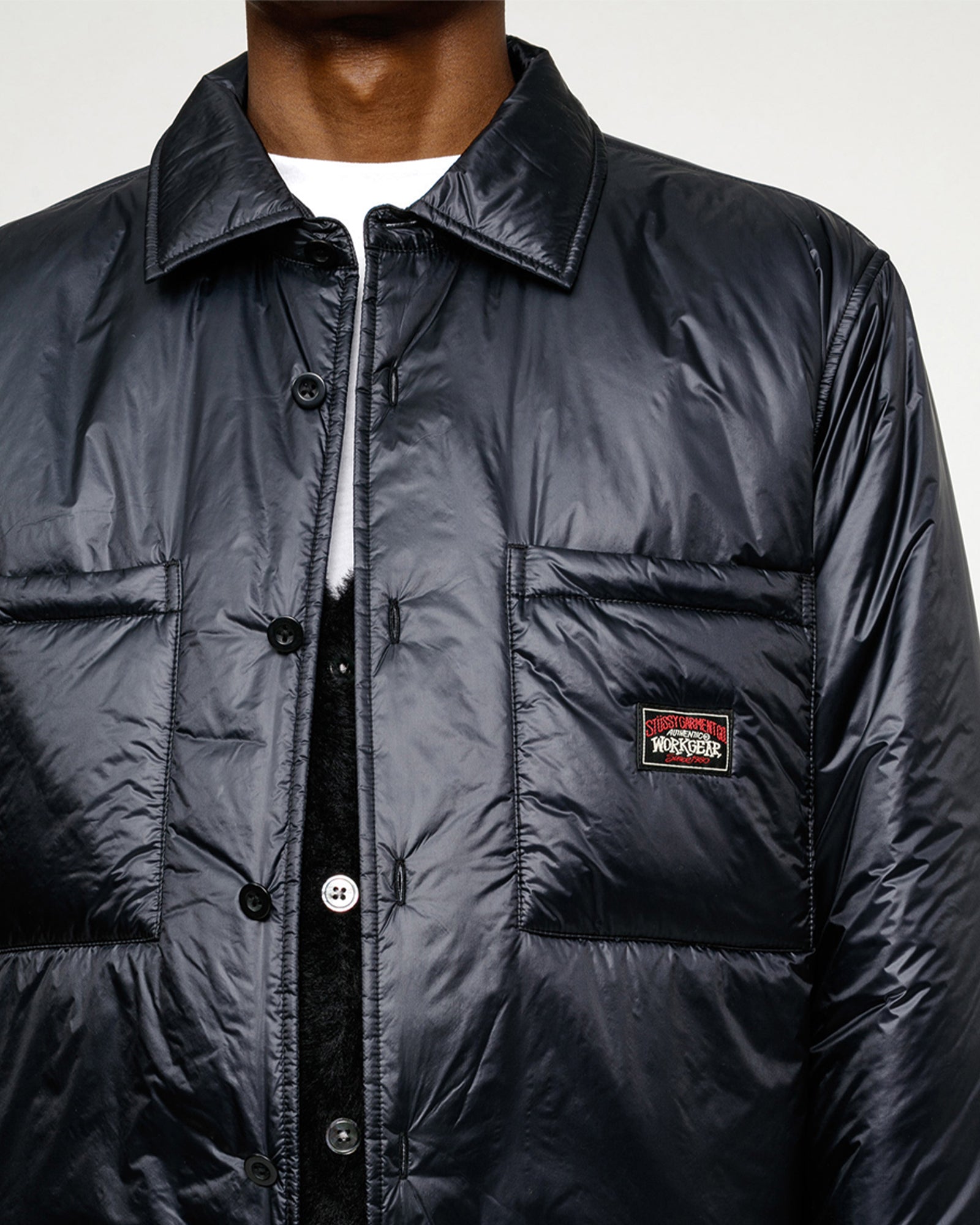 Stussy Fatigue Overshirt Nylon Jacket Blue Men's - FW24 - US