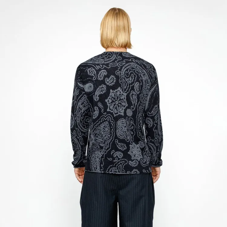 Stussy SS24 Drop2 Paisley Sweater - POIZON Stussy SS24 Drop2 Paisley Sweater - POIZON