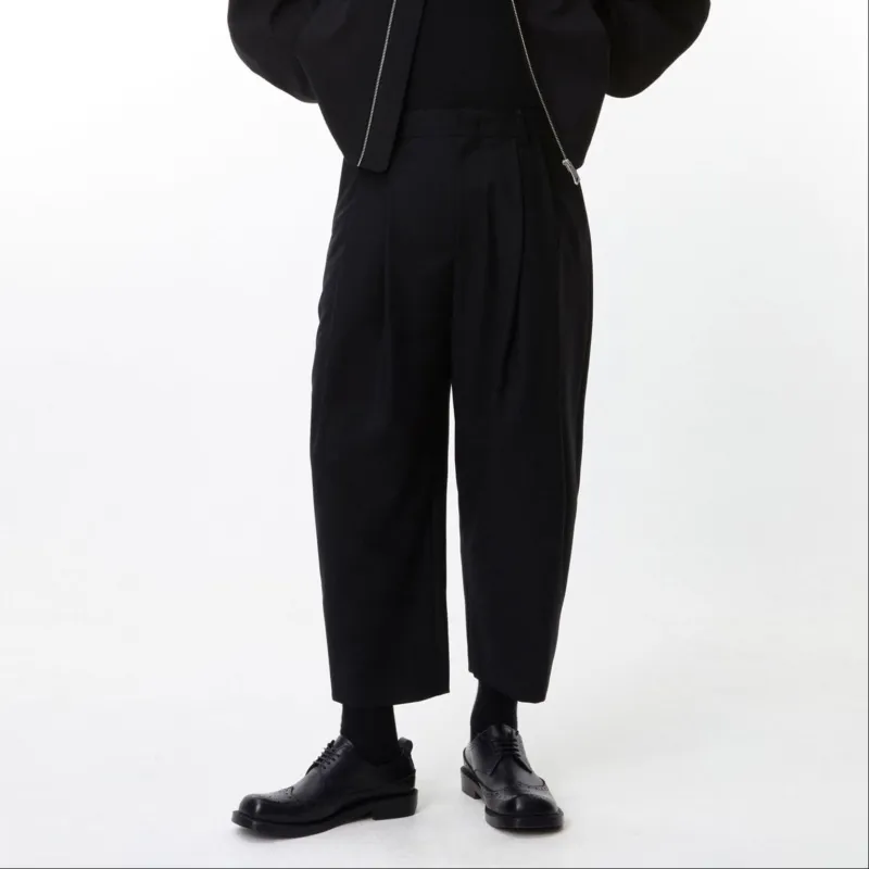ADER ERROR Pleated Cropped Trousers-2
