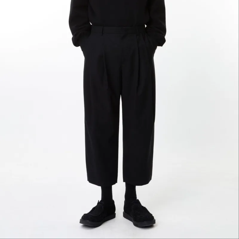 ADER ERROR Pleated Cropped Trousers-3
