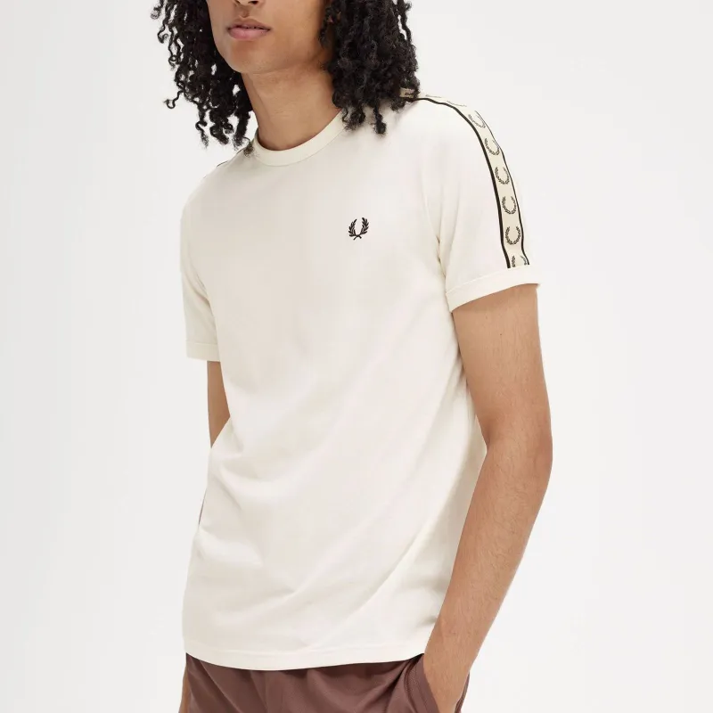 FRED PERRY Logo-embroidered Cotton T-shirt-4