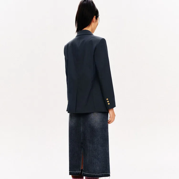 PSALTER Business Suit Women's Navy Blue-2
