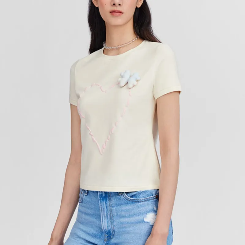 Susan Fang X Victoria's Secret SUSAN FANG Co branded Model T Shirts Women's White-1