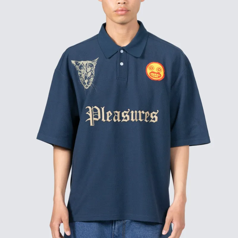 PLEASURES Wyatt Boxy Polo-1
