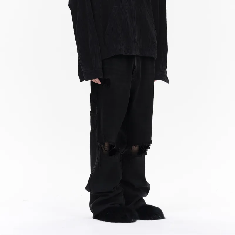 WE11DONE Jeans Men Black-4