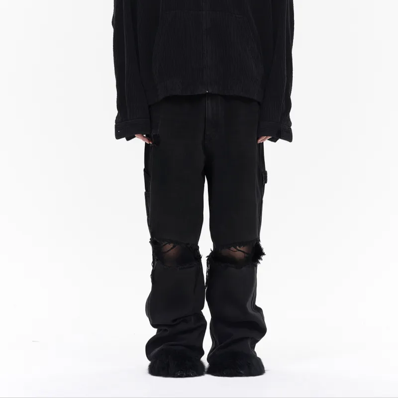 WE11DONE Jeans Men Black-2