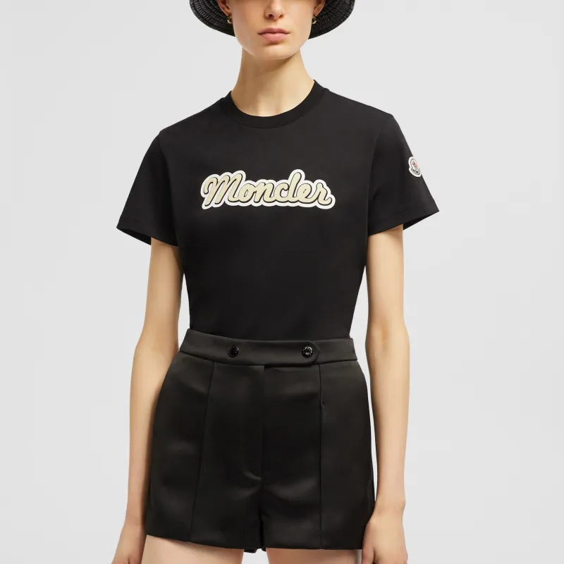 Moncler T Shirts Women's Black-2
