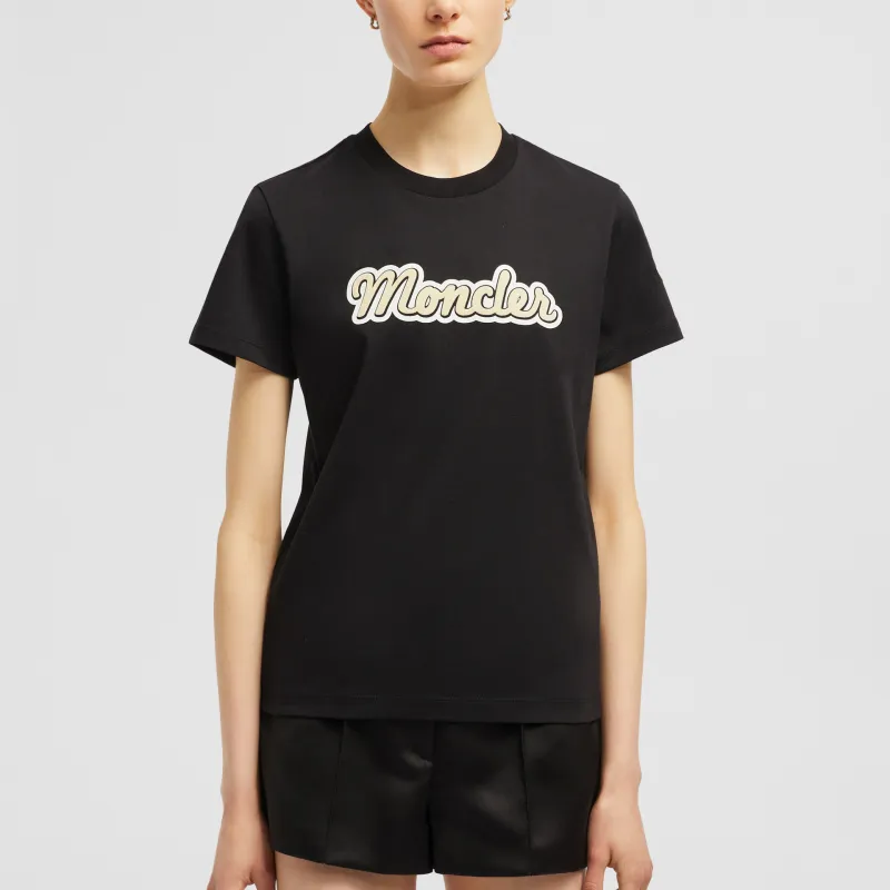 Moncler T Shirts Women's Black-3