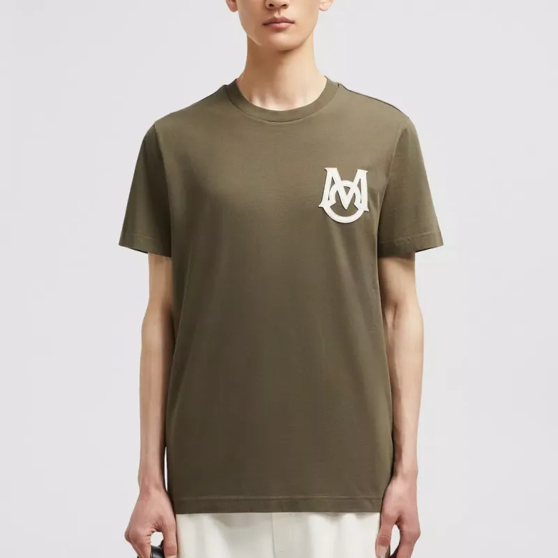 Moncler T Shirt Men's Olive Green-1