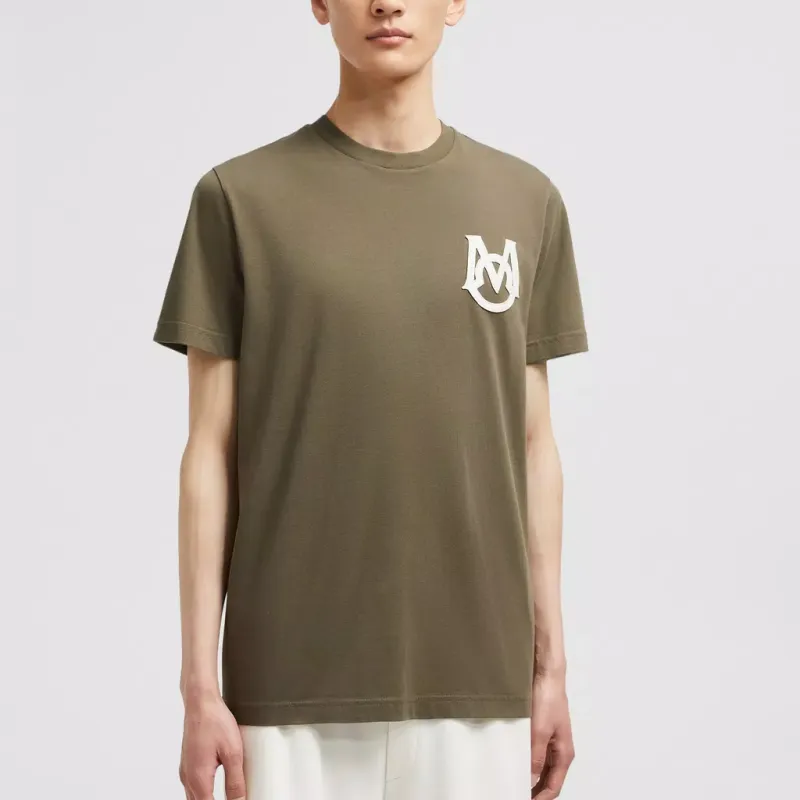 Moncler T Shirt Men's Olive Green-2