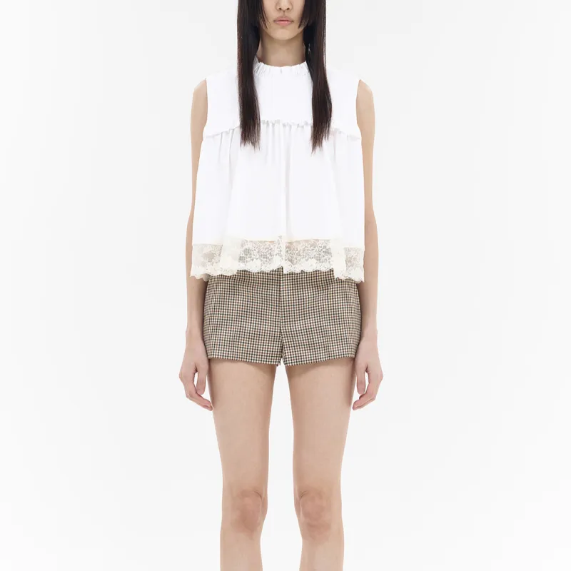 WE11DONE Lace Blouse-2